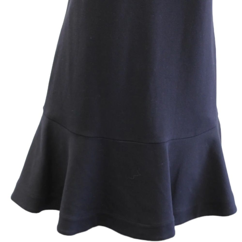 BCBGMAXAZRIA Alyn Black Fringe Trim Flounce Hem Cocktail Dress Womens X Small - Picture 4 of 8